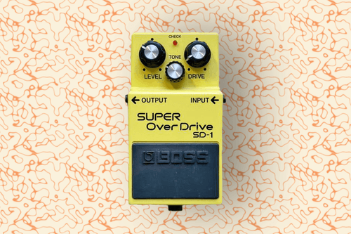 Pedal BOSS Super Overdrive SD-1 perfeito para blues e rock